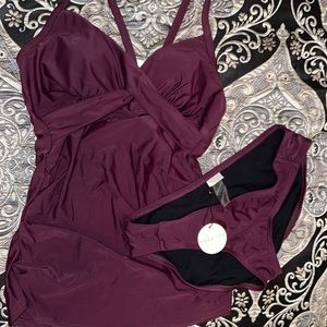 Pink Blush Maternity Tankini